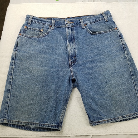 mens levi 505 denim shorts